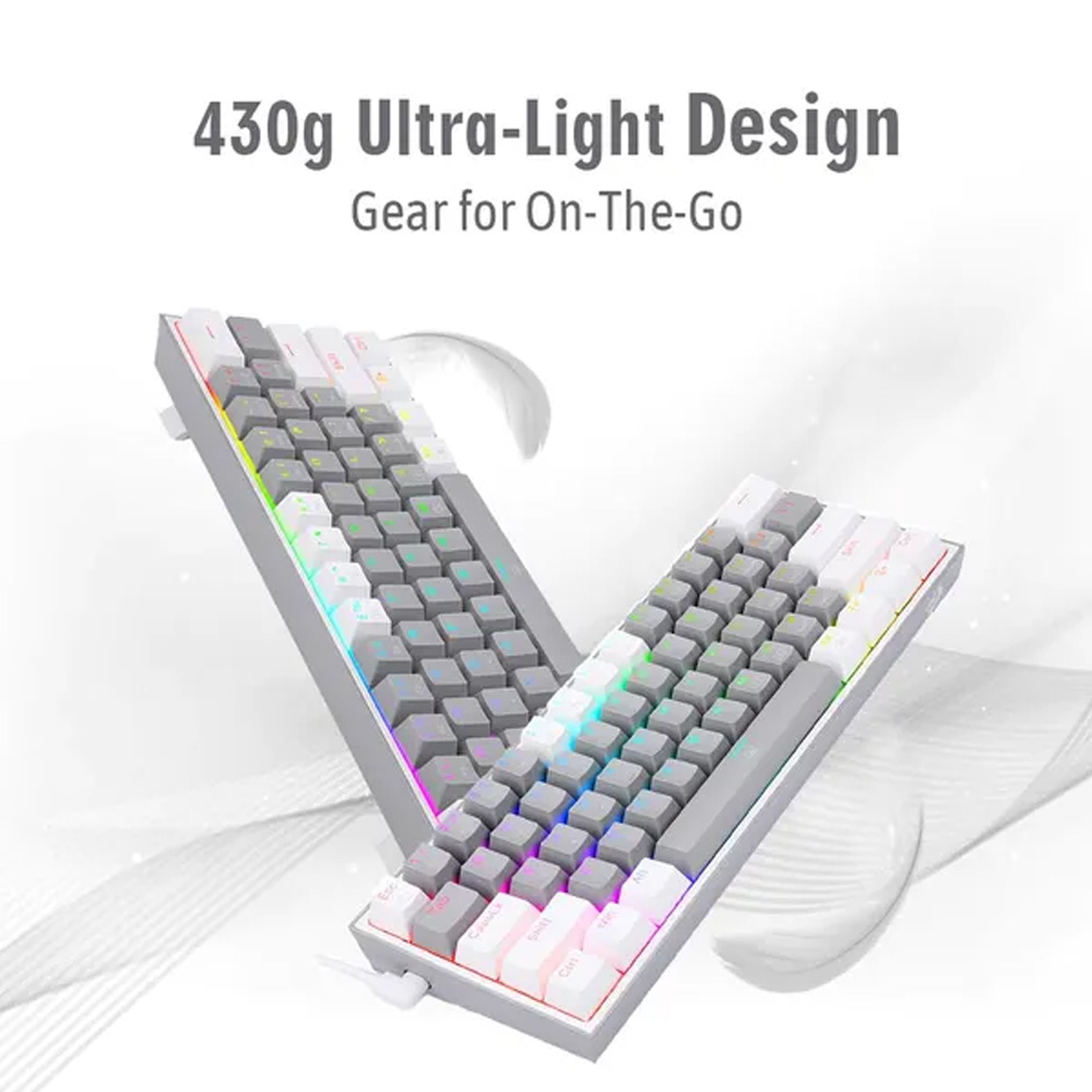 Gaming πληκτρολόγιο - Redragon K616-RGB Fizz Pro (Grey/White) - 28.01.0011 Gaming πληκτρολόγιο - Redragon K616-RGB Fizz Pro (Grey/White) - 28.01.0011