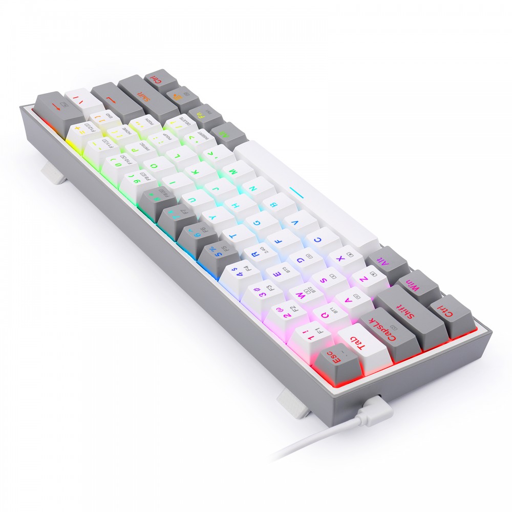 Gaming πληκτρολόγιο - Redragon K617 Fizz (White/Grey) Gaming πληκτρολόγιο - Redragon K617 Fizz (White/Grey)