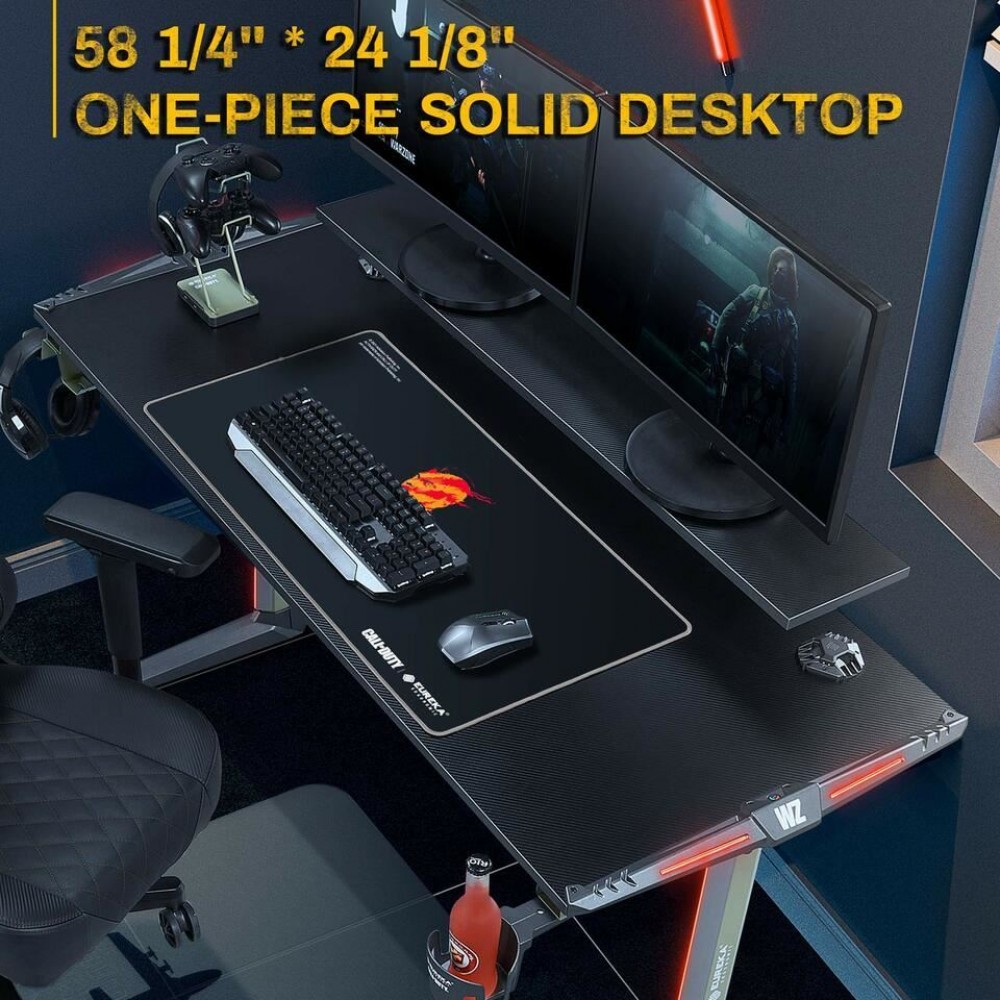 Gaming Γραφείο - Eureka Ergonomic® COD-001-GB-US 147x61x89cm - 22.05.0009 Gaming Γραφείο - Eureka Ergonomic® COD-001-GB-US 147x61x89cm - 22.05.0009