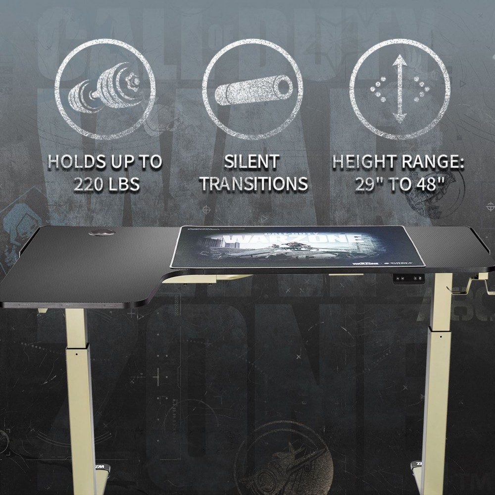 Gaming Γραφείο - Eureka Ergonomic® COD-003-GB-L-US 155x96.5x73.6cm - 22.05.0003 Gaming Γραφείο - Eureka Ergonomic® COD-003-GB-L-US 155x96.5x73.6cm - 22.05.0003