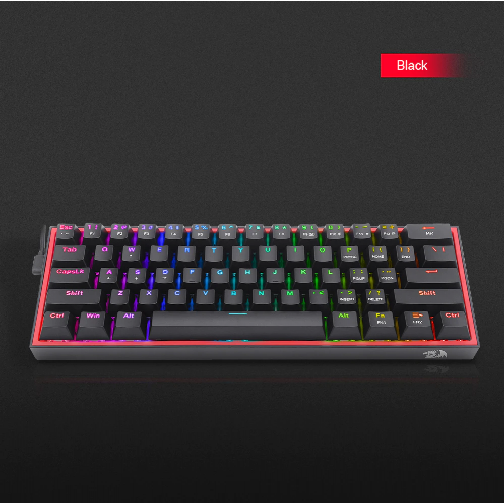 Gaming πληκτρολόγιο - Redragon K617 Fizz RGB (Black) Gaming πληκτρολόγιο - Redragon K617 Fizz RGB (Black)