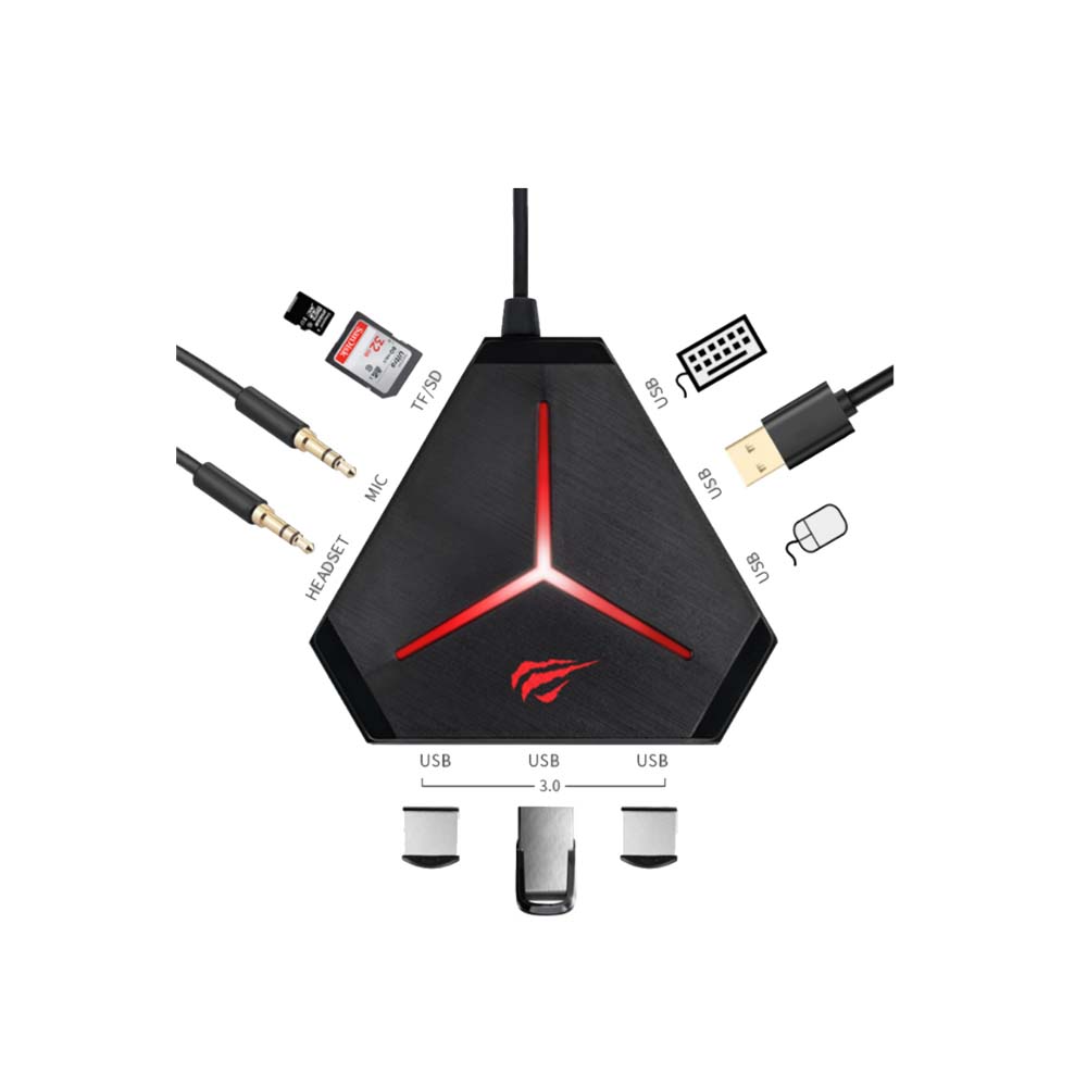 Gaming USB MultiHub - Havit H95 Gaming USB MultiHub - Havit H95