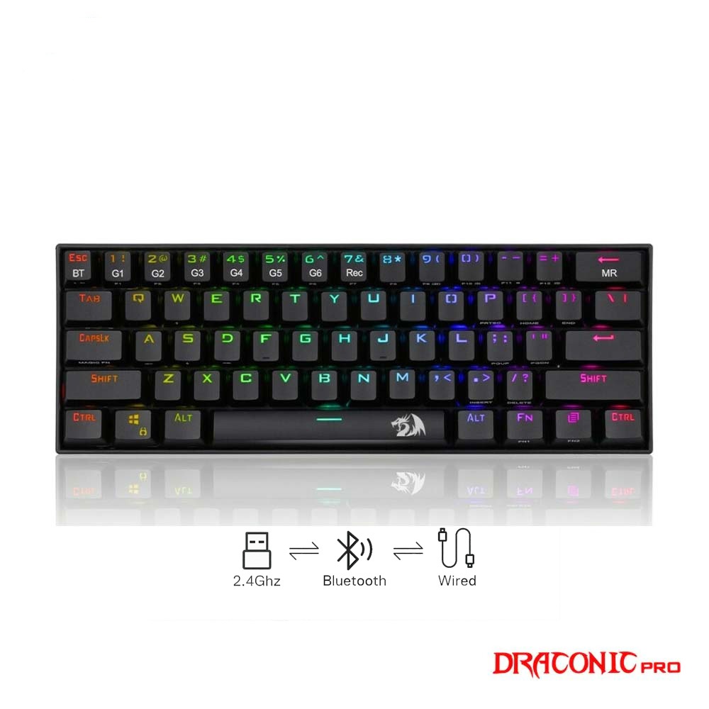 Gaming πληκτρολόγιο - Redragon K530W RGB Draconic Pro White (Custom Brown) Gaming πληκτρολόγιο - Redragon K530W RGB Draconic Pro White (Custom Brown)