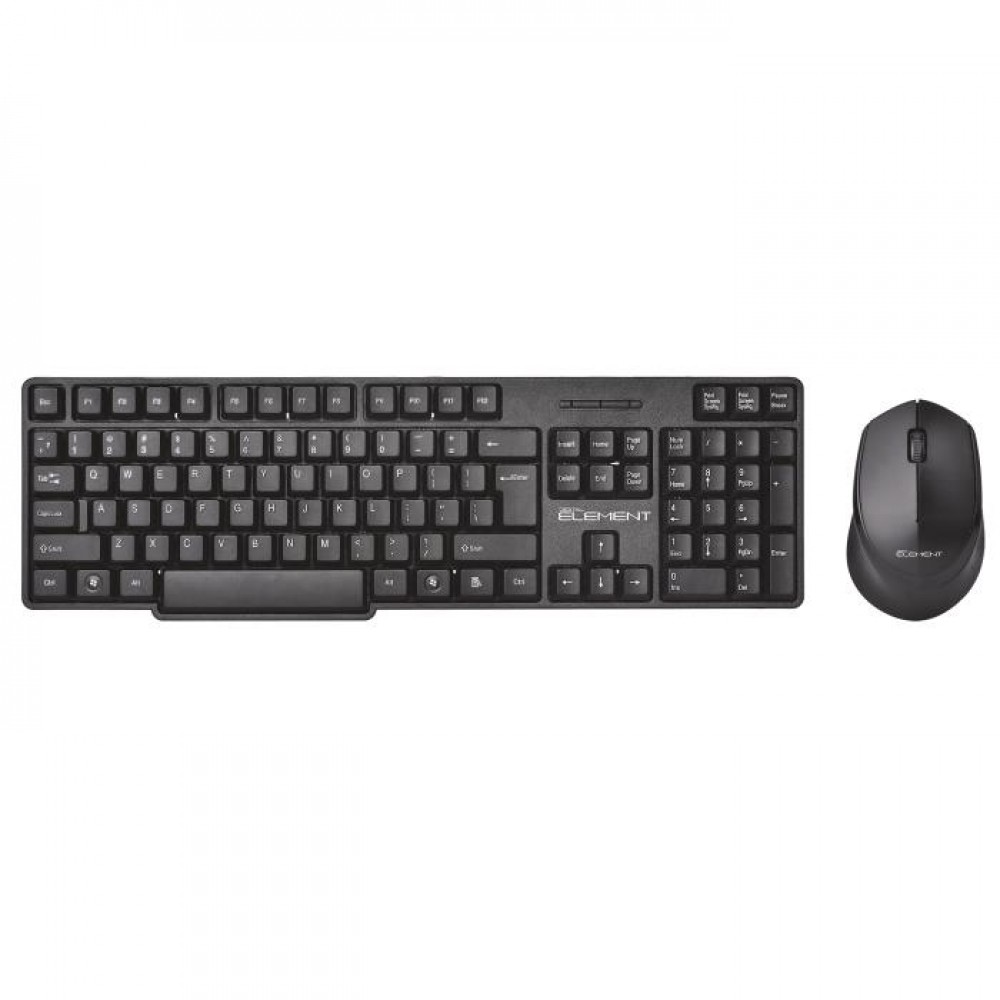 Keyboard & Mouse Wireless Element KB-255WMS - 5201964099825 Keyboard & Mouse Wireless Element KB-255WMS - 5201964099825