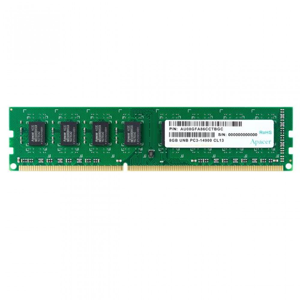 Memory 4GB 1600MHz CL11 DDR3 DIMM Apacer RP - 471238990101 Memory 4GB 1600MHz CL11 DDR3 DIMM Apacer RP - 471238990101